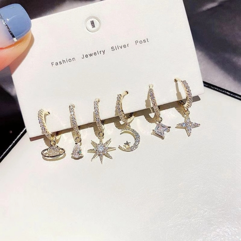 💎✨ 925 Galaxy Earring Set - Picture 2 of 5